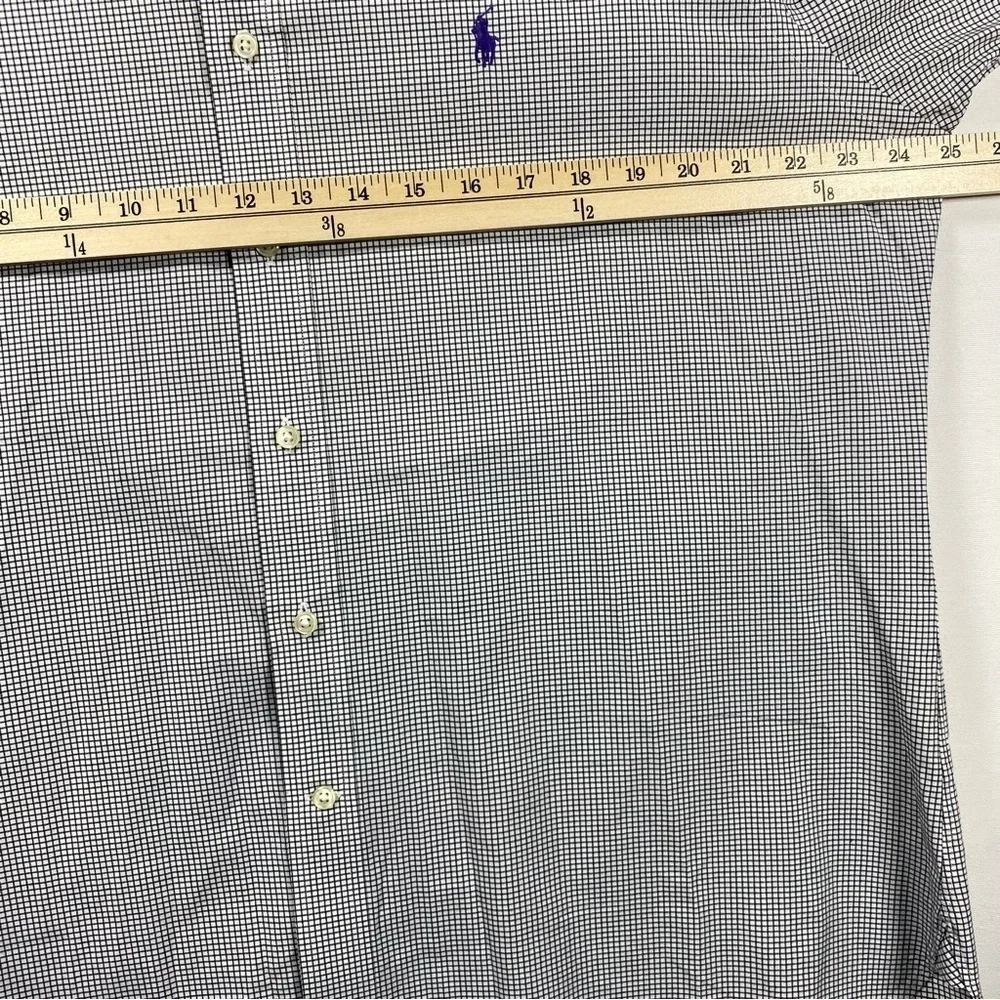 Polo Ralph Lauren‎ men Custom Fit Checked Oxford Shirt 17 34/35